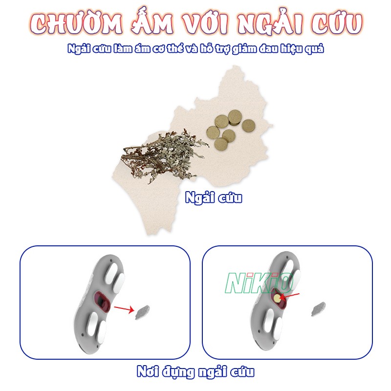 Máy massage bụng Nikio ngải cứu Nikio NK-161