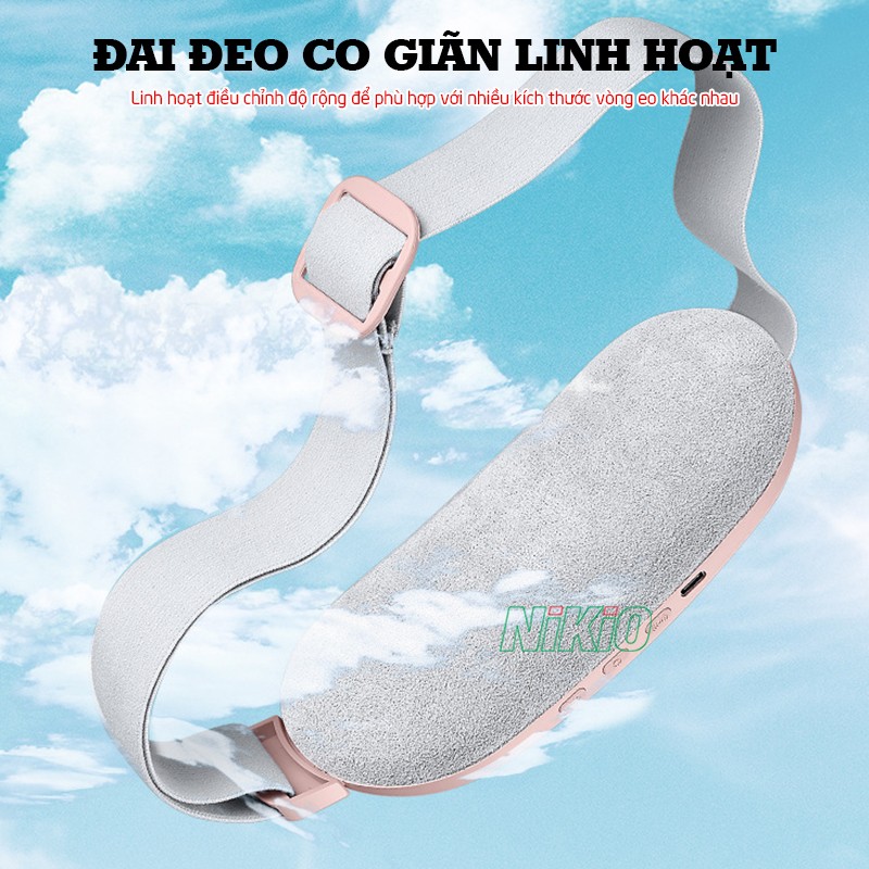 Máy massage bụng Nikio NK-162 đai đeo co giãn