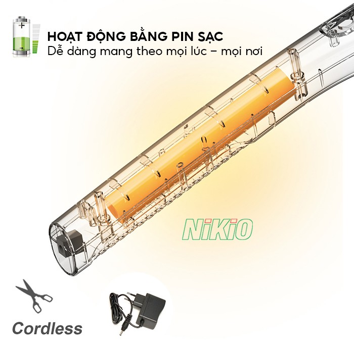 Máy mát xa pin sạc Nikio NK-177