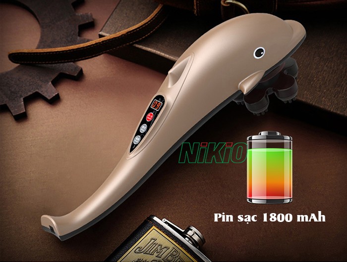 Máy massage cầm tay cá heo thiết kế thông minh Nikio NK-178 