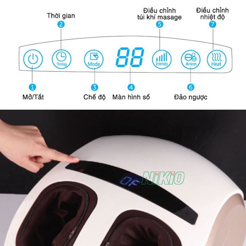 Máy massage chân Nhật Bản Nikio NK-188
