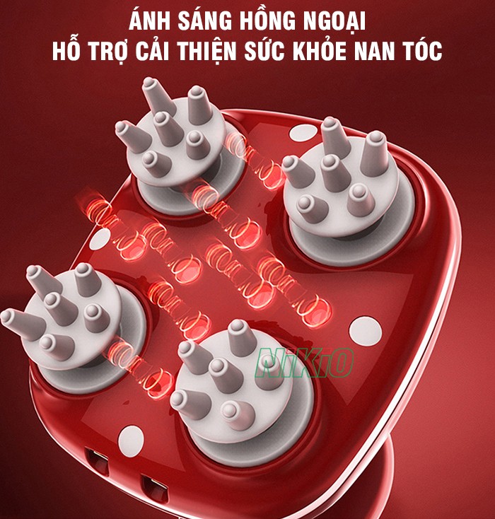 Máy massage giảm căng thẳng với chức năng hồng ngoại Nikio NK-111