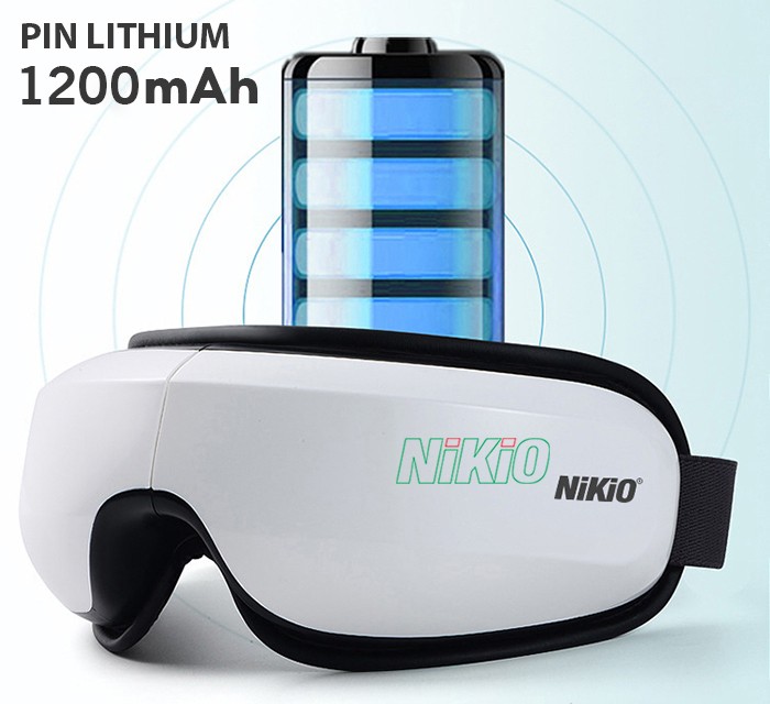 Máy massage mắt với dung lượng pin 1200 mAh Nikio NK-116