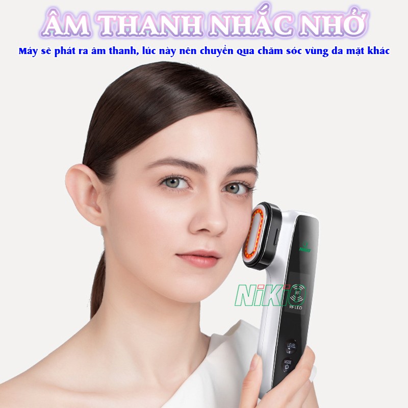 Máy massage mặt âm thanh nhắc nhở Nikio NK-128