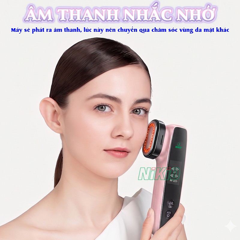 Máy massage mặt âm thanh nhắc nhở Nikio NK-128