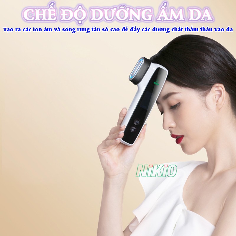 Máy massage mặt chê độ dưỡng ẩm da Nikio NK-128