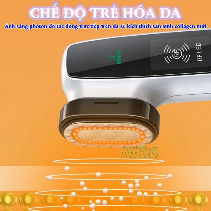 Máy massage mặt làm trẻ hóa da Nikio NK-128