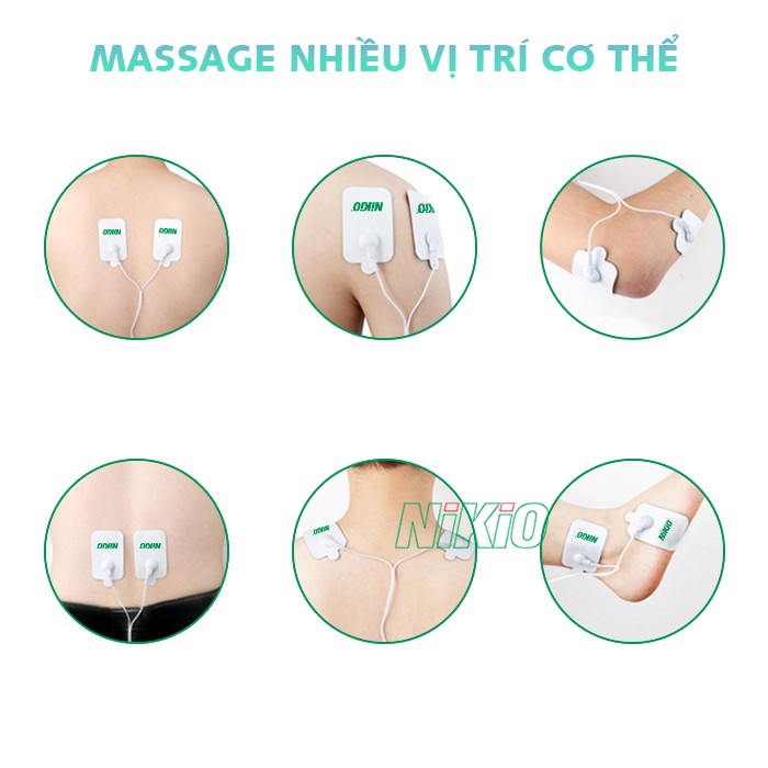 Máy massage xung điện massage nhiều vị trí Nikio NK-100