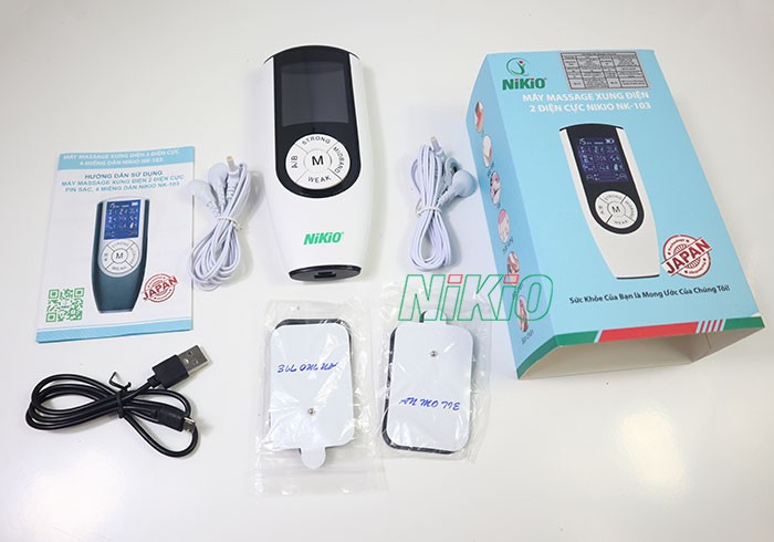 Máy massage xung điện 4 miếng dán Nikio NK-103