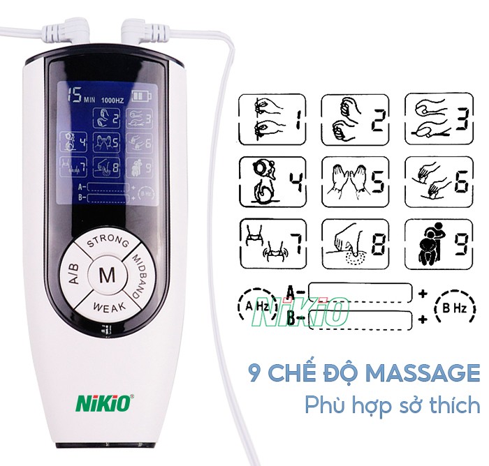 Máy massage xung điện 4 miếng dán Nikio NK-103