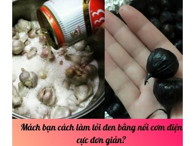 Mách bạn cách làm tỏi đen bằng nồi cơm điện cực đơn giản?