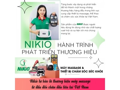 Nikio tự hào là thương hiệu máy massage có từ đầu đến chân đầu tiên tại Việt Nam