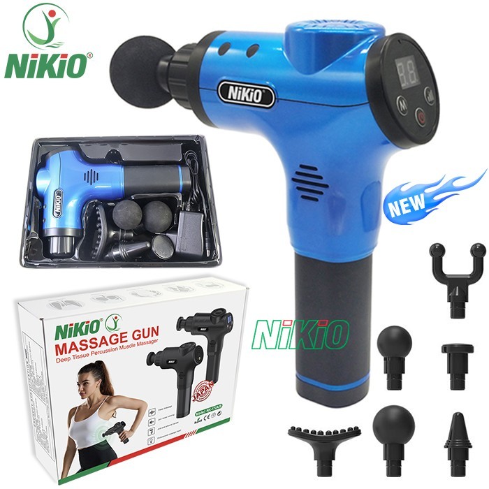 Máy mát xa Nikio Nk - 170B điều trị đau mỏi lưng có lực mát xa mạnh 