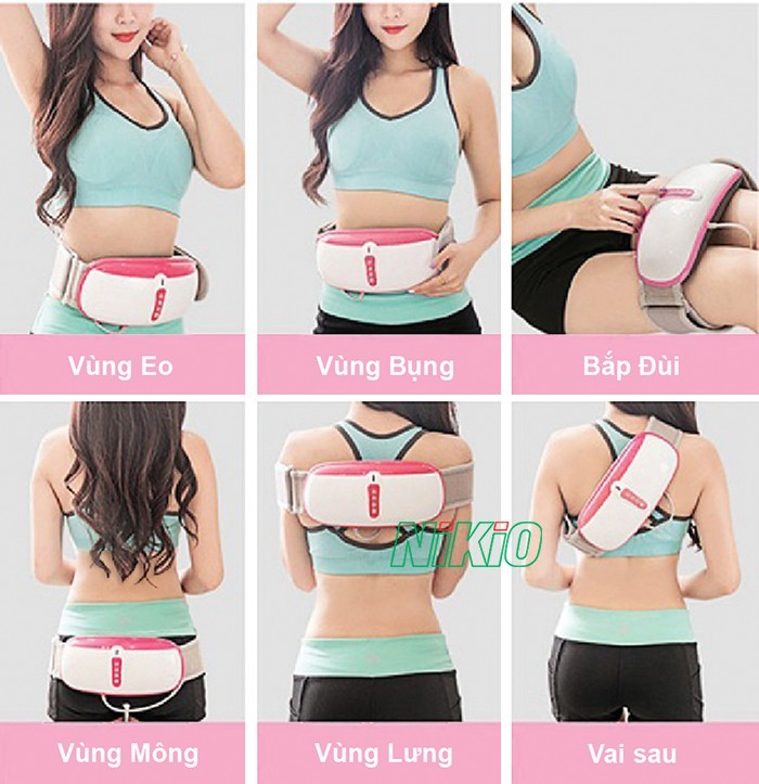 Đai massage Nikio NK-169 có công nghệ xoay hiện đại giảm mỡ nhanh chóng