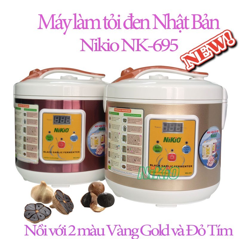 Máy làm tỏi đen Nikio NK-695 có hệ thống làm nóng 3 chiều rất tiện lợi