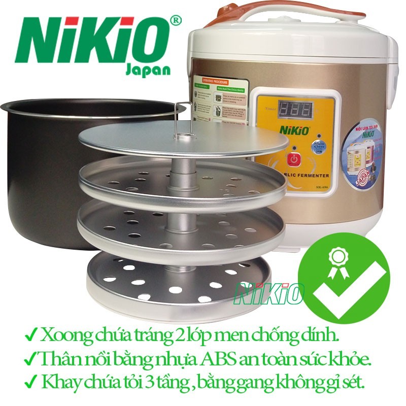 Máy làm tỏi đen Nikio NK-696 đảm bảo chất lượng thơm ngon tốt sức khoẻ
