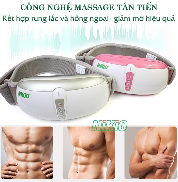 Máy massage Nikio NK-169DC đốt cháy đào và thải mỡ bụng bia nhanh chóng