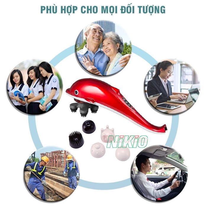 Máy massage cầm tay phù hợp với nhiều đối tượng sử dụng