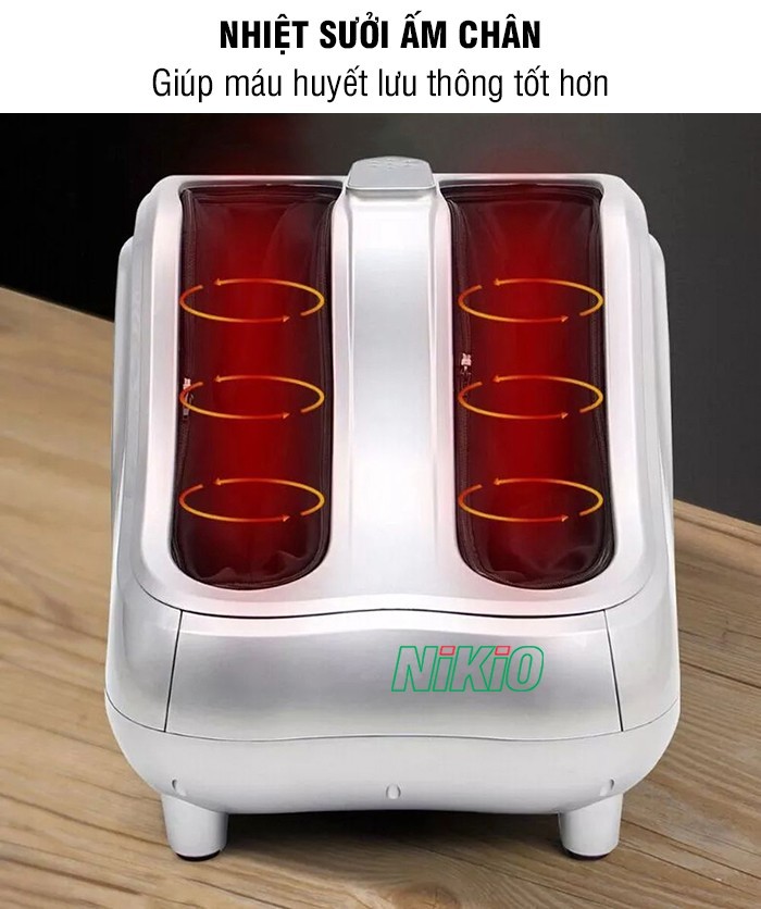 Máy massage chân Nikio NK-189 tác động sâu làm giảm căng cơ bắp chân