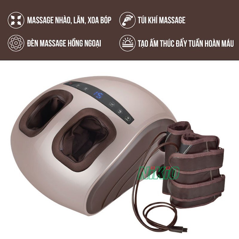 Máy massage chân Nikio NK-188 giúp trị đau mắt cá chân hiệu quả 