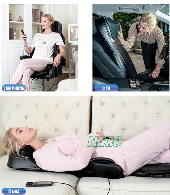 Máy mát-xa vai cổ lưng đa năng chỉ nên sử dụng 30 phút trên lần