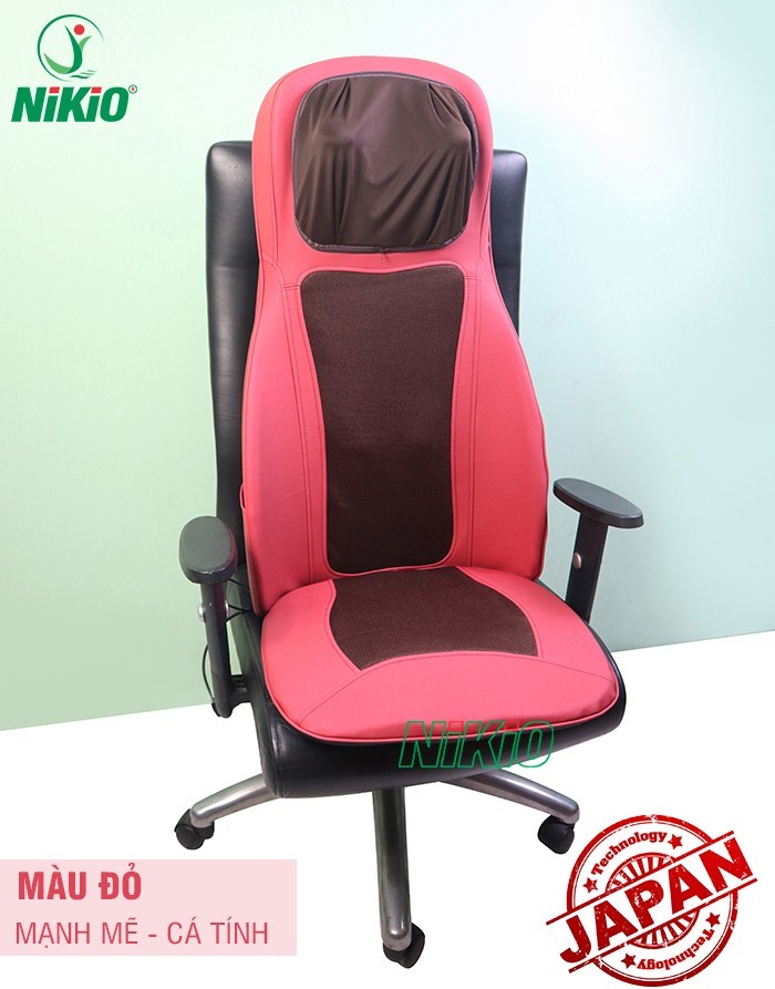 Ghế mát-xa Nikio NK-180 giúp xoa bóp thư giãn vùng vai cổ lưng tốt nhất 