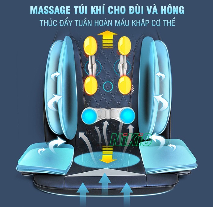 Thảm mát xa toàn thân giúp người già chăm sóc cải thiện sức khỏe tốt nhất