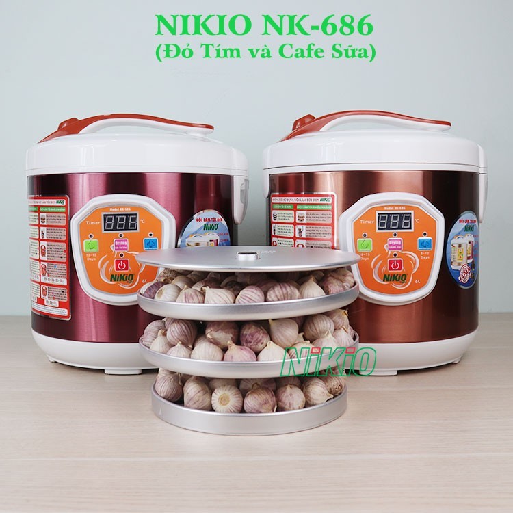 Máy làm tỏi đen Nikio Nk - 686 có công nghệ kiểm soát nhiệt độ khá tốt 