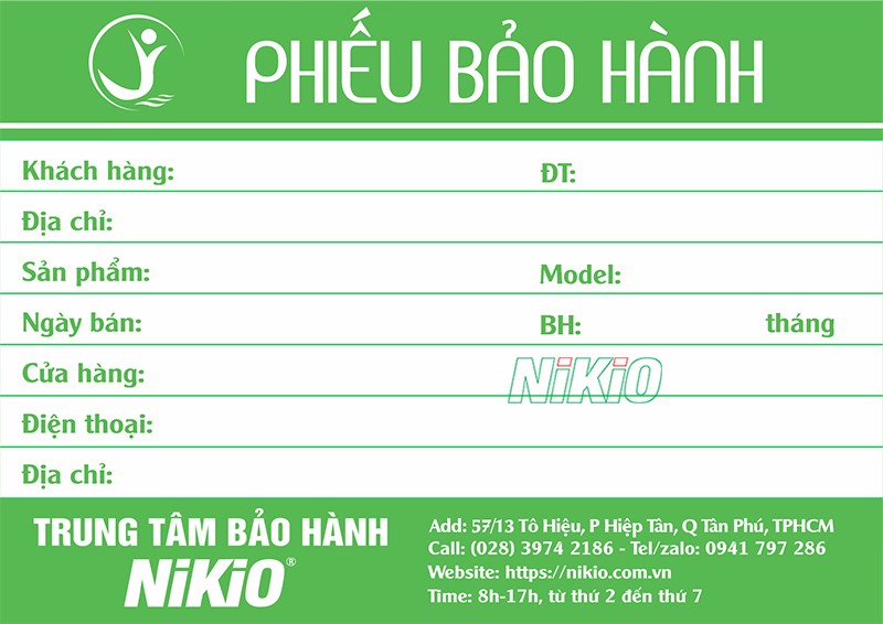 Chính sách bảo hành 12 tháng