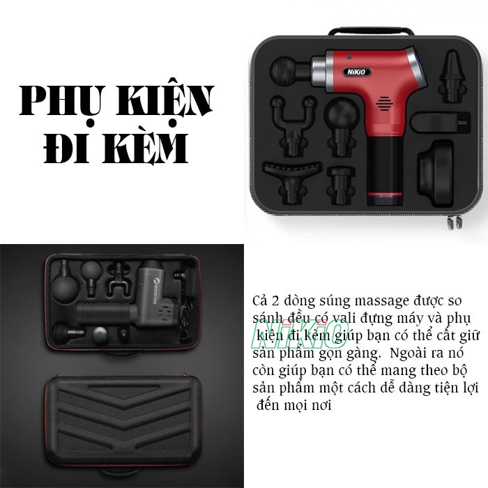 Súng massage gun Booster T