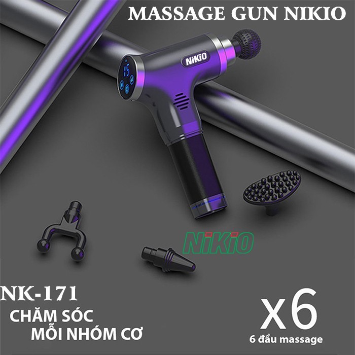 Súng massage Nikio NK-171 xoa bóp thư giãn cho chân khi mang giày cao gót