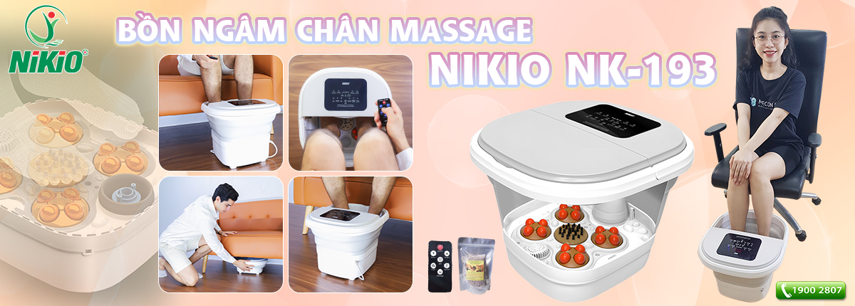 Bồn ngâm chân massage Nikio NK-193