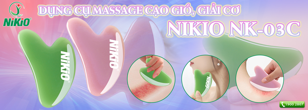 Dụng cụ cạo gió, giải cơ Nikio NK-03C