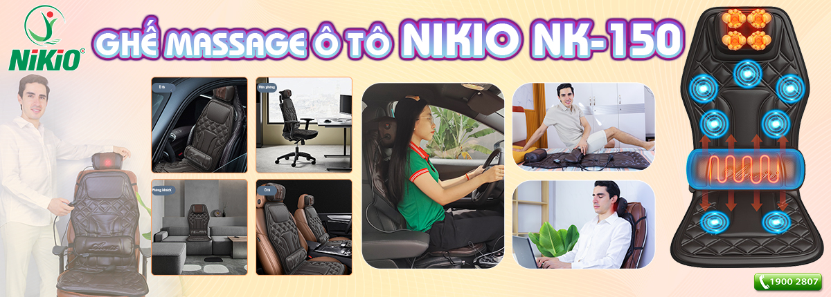 Ghế massage ô tô Nikio NK-150