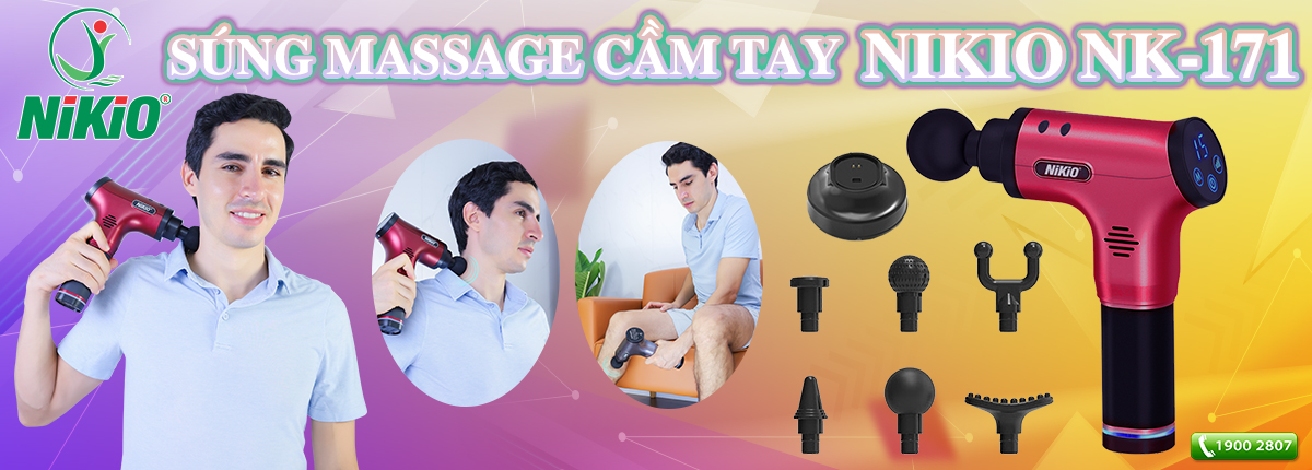 Súng massage cầm tay Nikio NK-171
