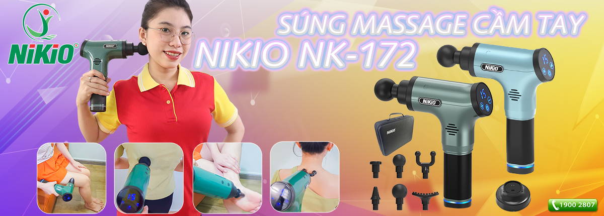 Súng massage cầm tay Nikio NK-172
