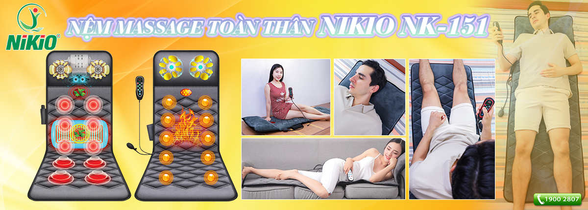 Nệm massage toàn thân Nikio NK-151
