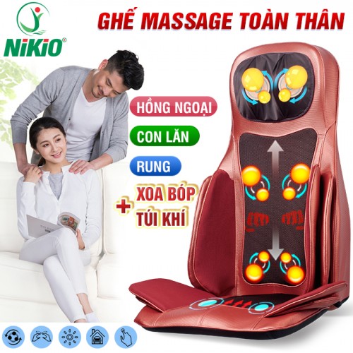 Video Review Ghế massage rung lắc đấm bóp túi khí toàn thân cao cấp Nhật Bản Nikio NK-181