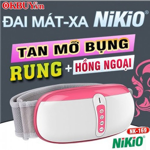 Video giới thiệu đai massage bụng xoa bóp rung lắc giảm mỡ cao cấp Nikio NK-169