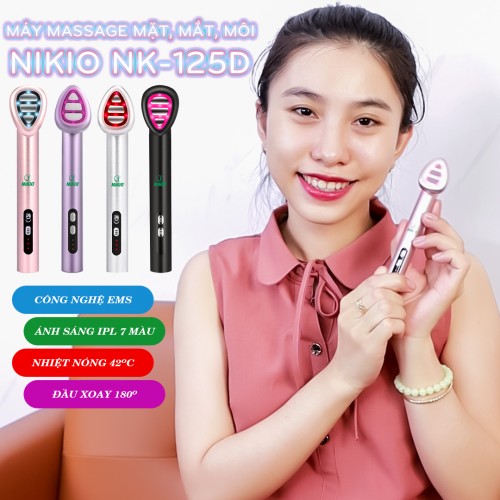 Video máy massage mặt điện đi Nikio NK-125D