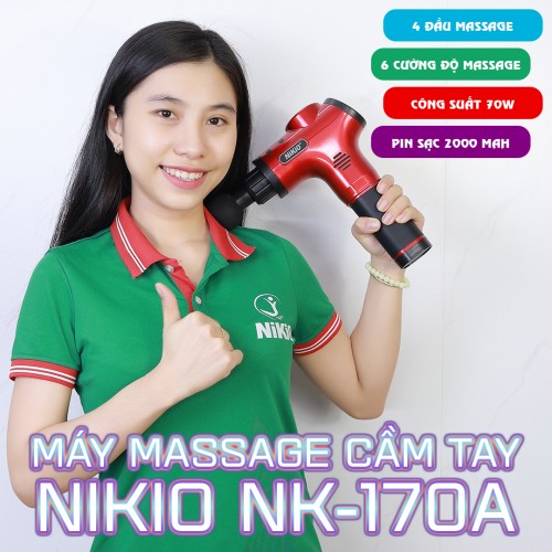 Video súng massage cầm tay Nikio NK-170A