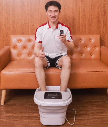 Video bồn ngâm chân thư giãn massage Nikio NK-193