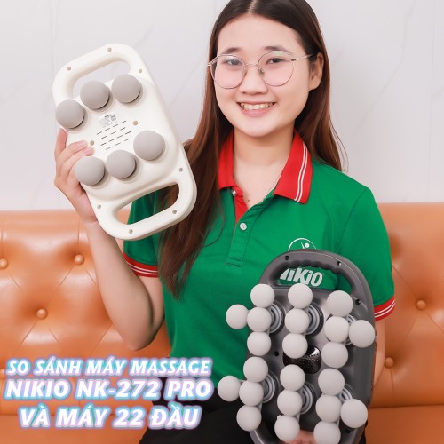 So sánh máy đấm lưng cầm tay Nikio NK-272 PRO 6 đầu với máy 22 đầu trên thị trường
