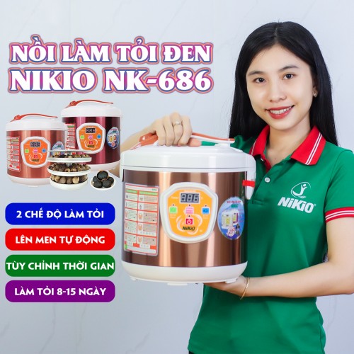 Video máy làm tỏi đen tùy chỉnh Nikio NK-686