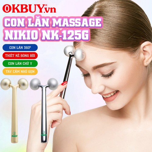 Video Cây lăn massage nâng cơ mặt 3D tạo cầm Vline Nikio NK-125G