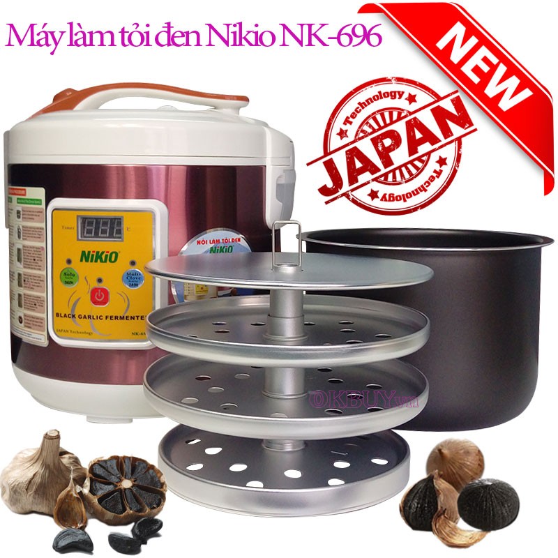 Máy làm tỏi đen chuyên dụng Nhật Bản Nikio NK-696 - 6L