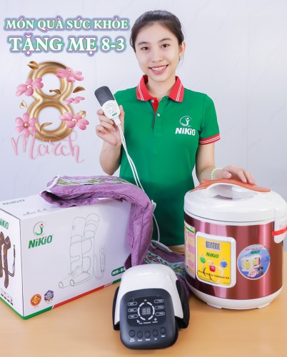 MÁY MASSAGE NIKIO - MÓN QUÀ SỨC KHỎE Ý NGHĨA CHO MẸ NGÀY 8 THÁNG 3